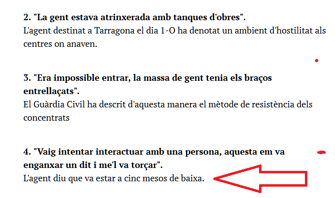 xavidomenech99's tweet photo. Els polis q van venir a hostiar-nos l'1-O i q després van agafar llarges baixes per "depressió i estrés postraumàtic" per fingir q van ser ells els agredits i no els agressors "Esto no lo había visto yo ni en los peores momentos en el País Vasco", és absentisme laboral o no? https://t.co/czoHm5SnPO