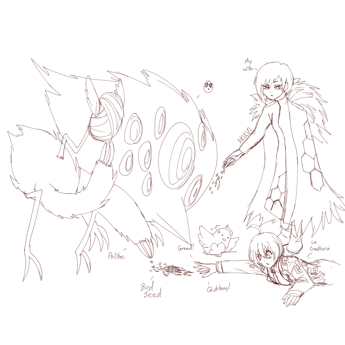 Akulvo's tweet photo. Bird feeding with Binah (and Don too)

#ProjectMoon https://t.co/LiwQ54MgHz