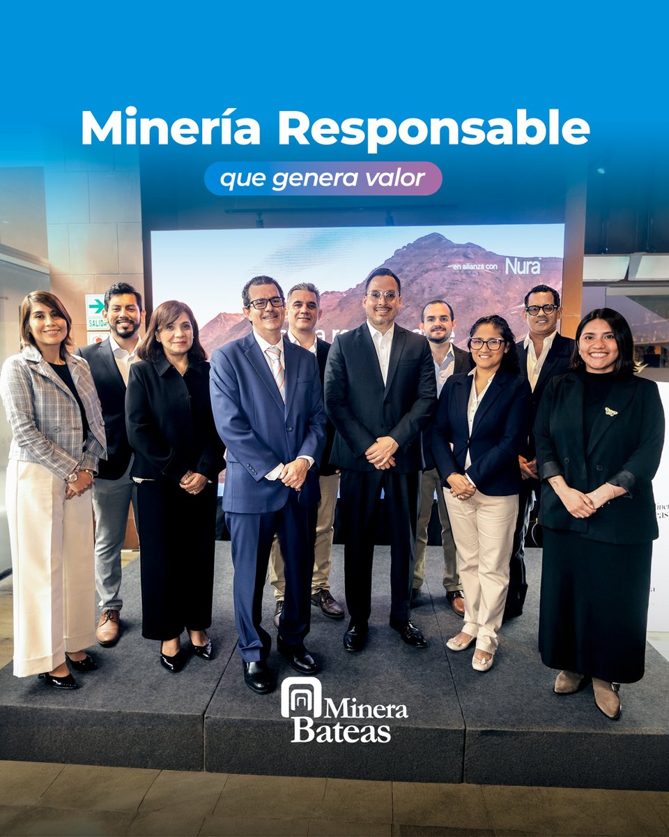 MineraBateas's tweet photo. Presentamos nuestro Reporte de Sostenibilidad 2025.

Durante el evento, compartimos los principales avances de nuestra gestión.

#MineraBateas #Sostenibilidad https://t.co/tblvwiUU9W