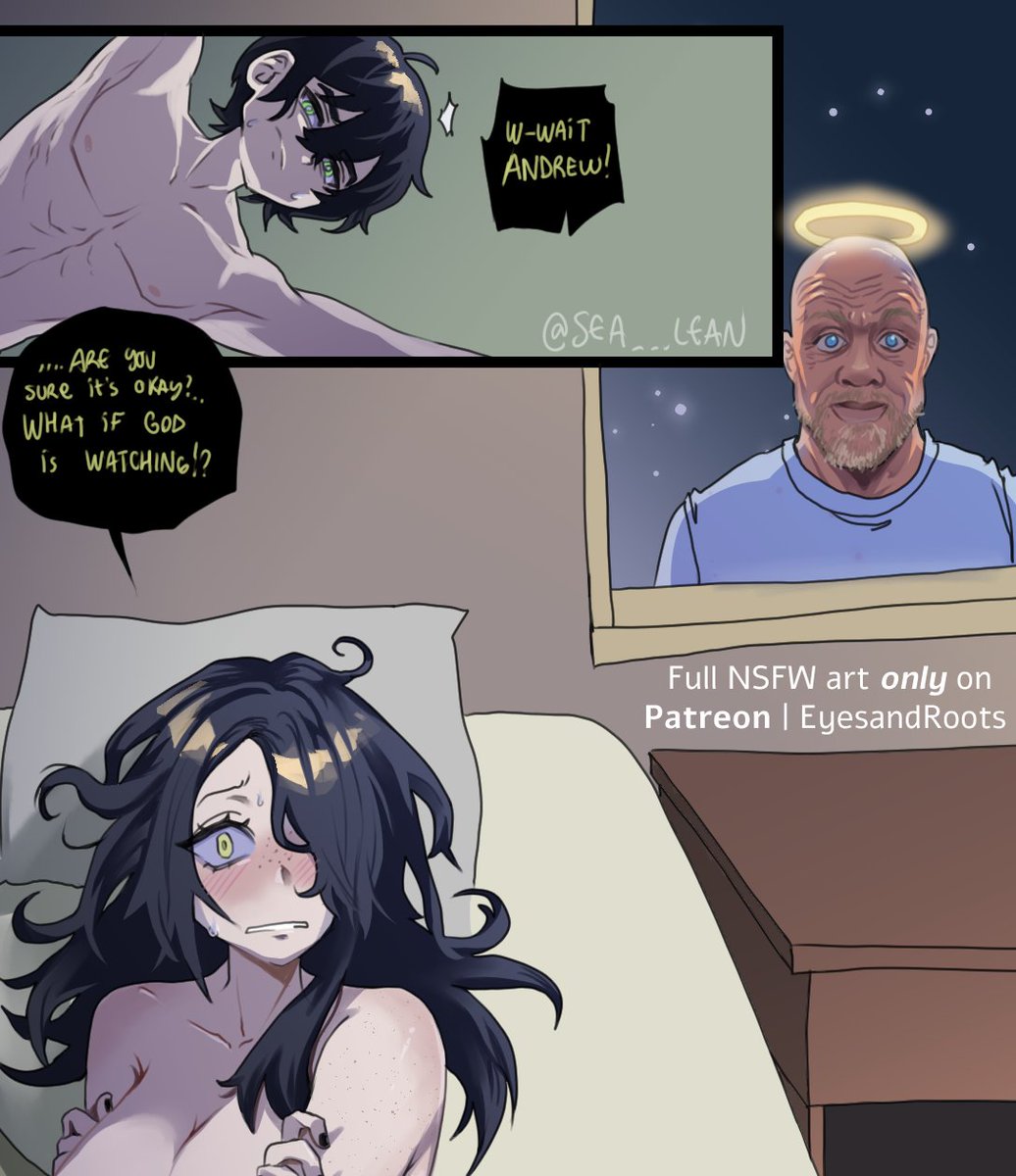 Sea___Lean's tweet photo. this is how I imagine how their first time went lmao #tcoaal https://t.co/iifREDSyK1