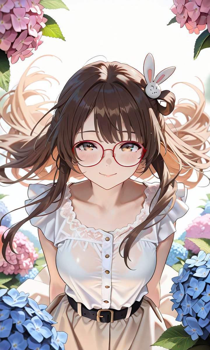 あじさいっ💕 SFW Fictional digitalart #StableDiffusion #AIart
