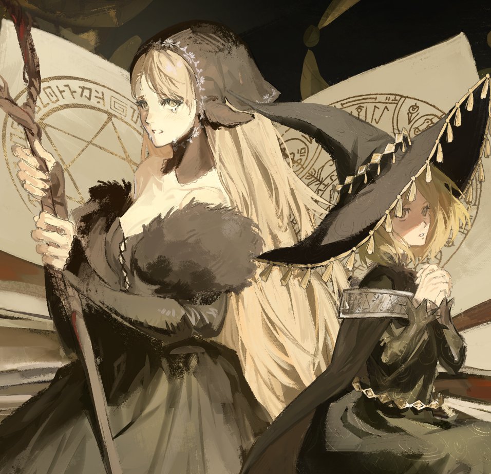 stupiderat's tweet photo. Marcille and Coco WIP

#ダンジョン飯 #DeliciousinDungeon #Δ帽子 #WitchHatAtelier https://t.co/ic89a3SZRu