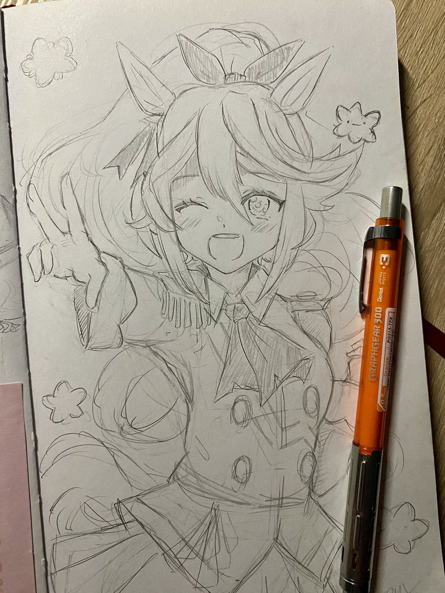 ermusia's tweet photo. @tokiwata_soul2 I’m also attending to a convention in Poland now! 🤍 while having fun with my friends at before-party and sketching during that, I started to add stars on the background and they reminded me Gejigeji-kun so I added them on the background :D https://t.co/1zo6Gy8xlP