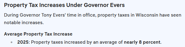 MostlyClear247's tweet photo. @GovEvers How about property taxes? https://t.co/53Xp3Ph5pz
