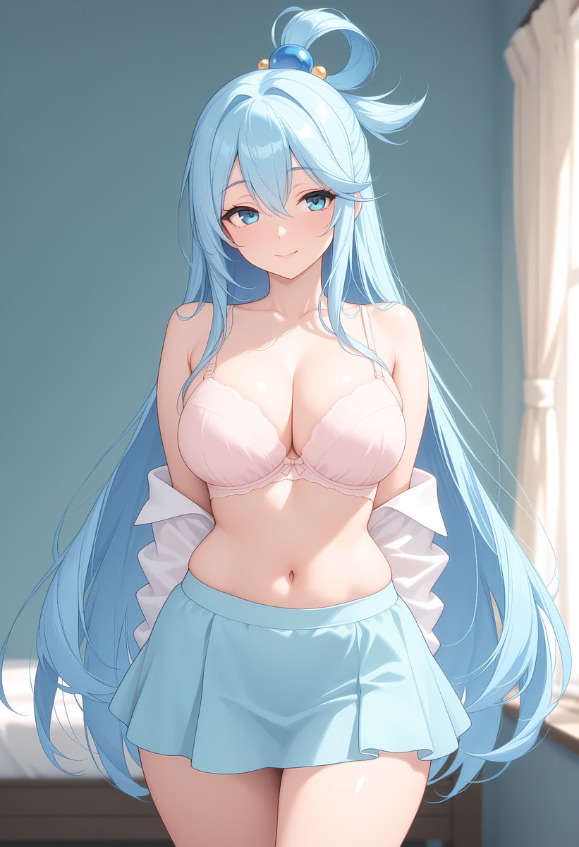 GoldAIDragon's tweet photo. Aqua sfw https://t.co/B3xQUoDaKb