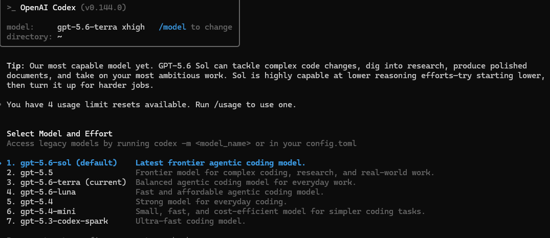yshin62's tweet photo. Gpt5.6きた～

#OpenAI #Gpt https://t.co/xlAdfT9qs7