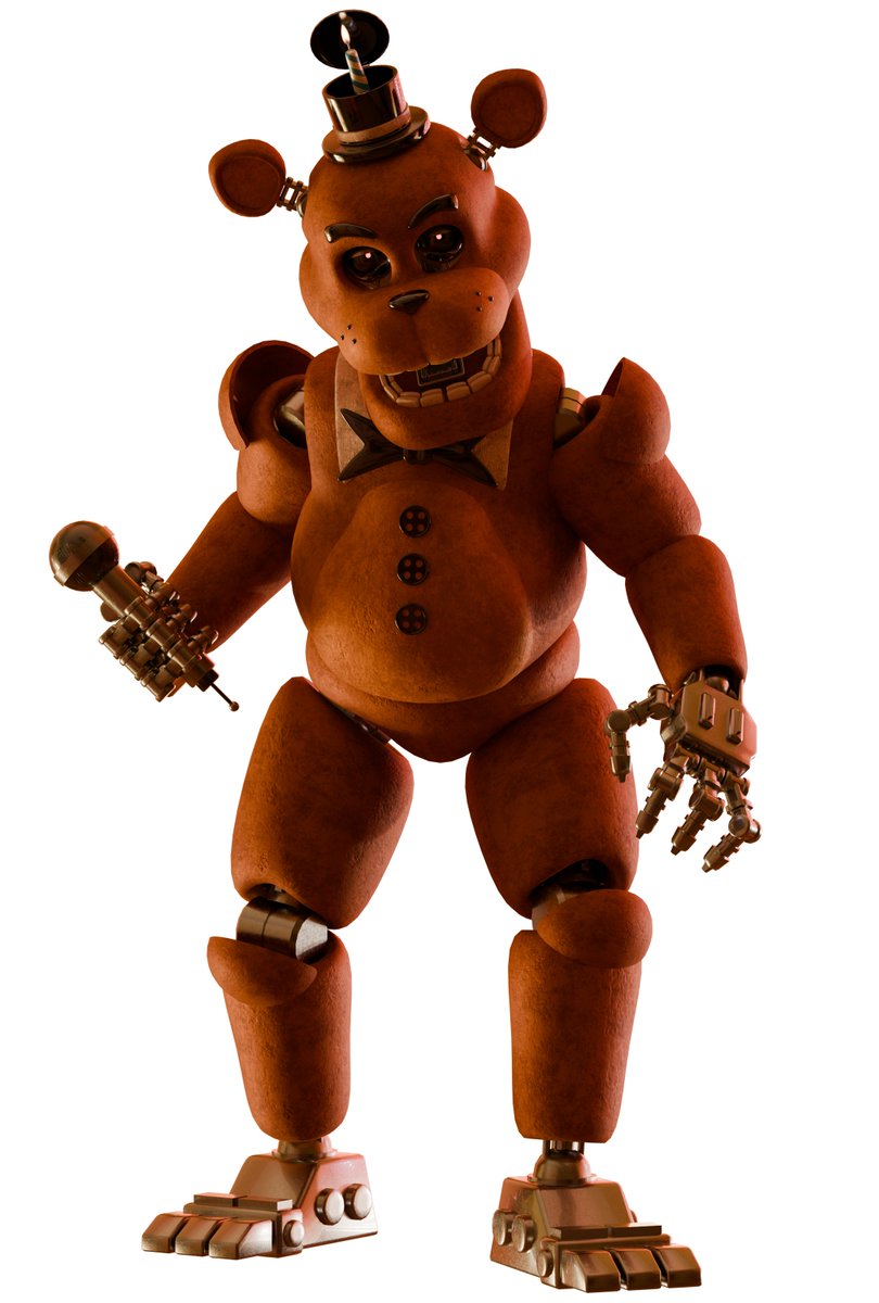 PomniacDev's tweet photo. Stylized Freddo from the 10th anniversary 

#fnaf #3Drender #Blender https://t.co/PdfZFA2aM2
