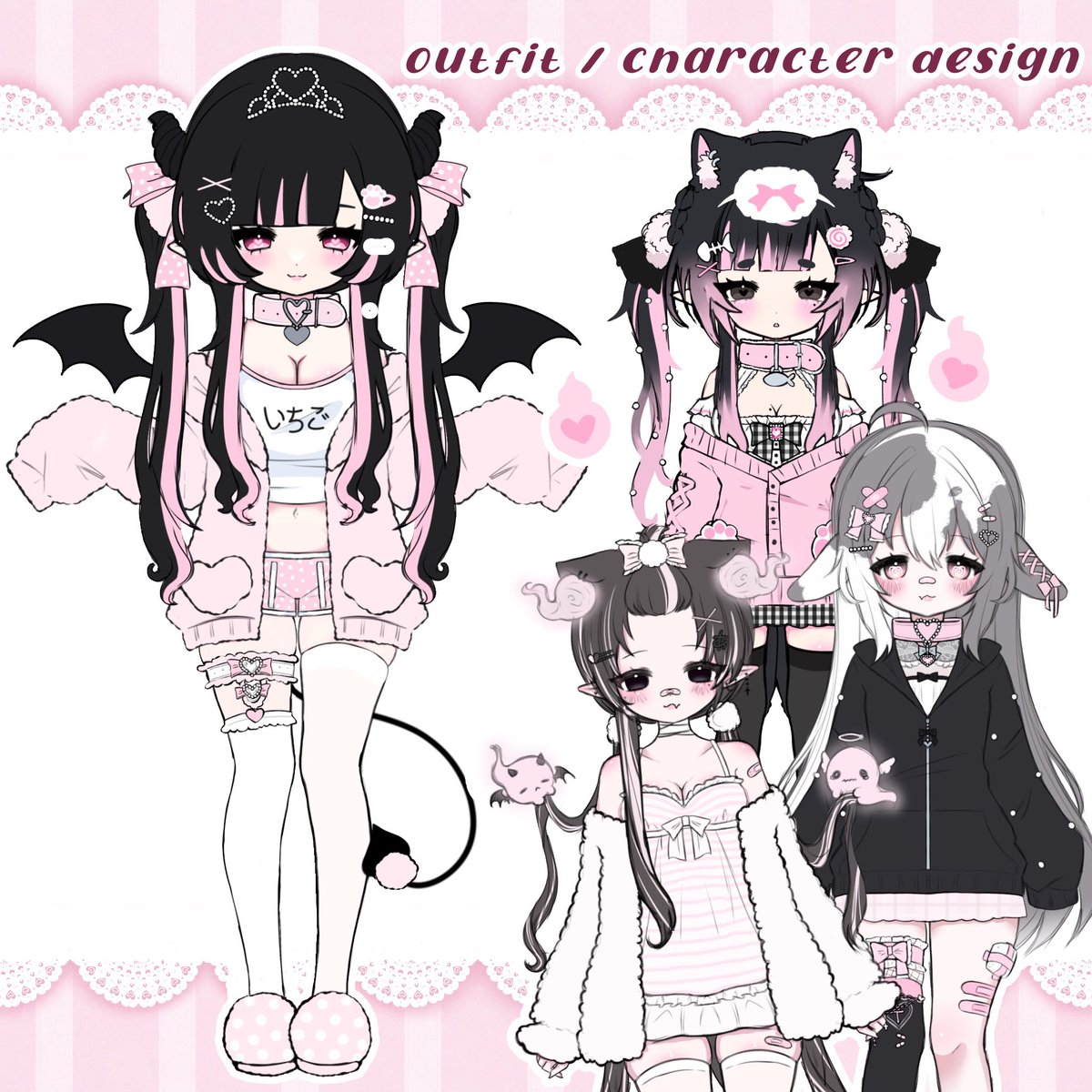 sweetmiwa's tweet photo. 🎀 my current services 🎀

♡ outfit designs $25.00 usd 

♡ character design $75.77 usd

♡ anime base $10.00 usd https://t.co/8MywIde7wc