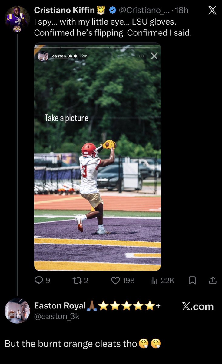 NotaBurnerr007's tweet photo. Eastons recruitment in a nutshell 😂😂 

HOOK EM BABY https://t.co/BG8K4DexMI