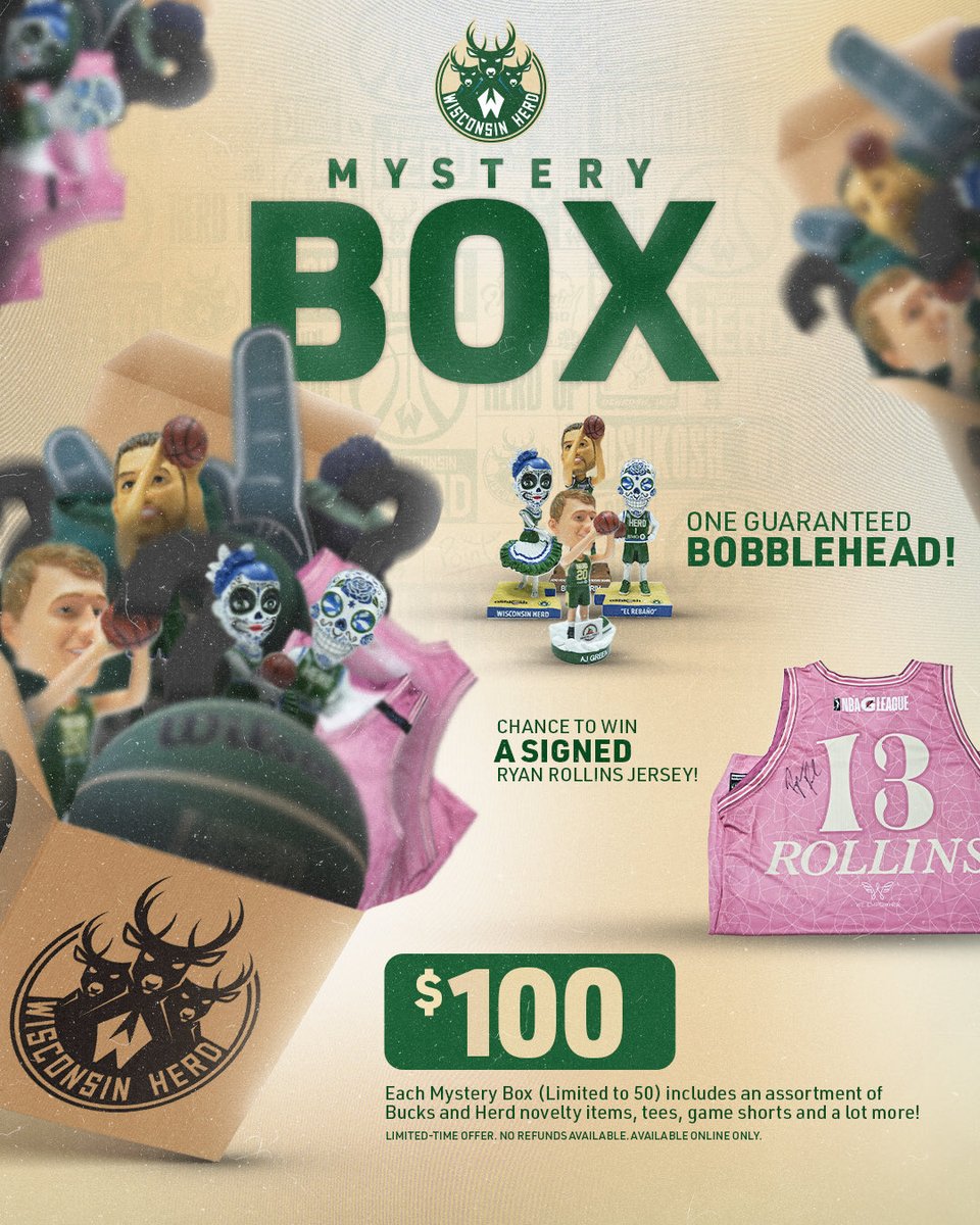 WisconsinHerd's tweet photo. Unbox the unexpected 👀 Limited Wisconsin Herd mystery boxes available now 🎁
https://t.co/mHhUW13aCJ
#herdup 🦌 https://t.co/RnABLdUqrm