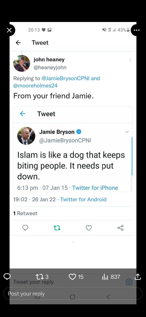Robespi70504167's tweet photo. @BBCNolan At least your programme will never give someone like this a platform, right? https://t.co/tnJQQm6azI