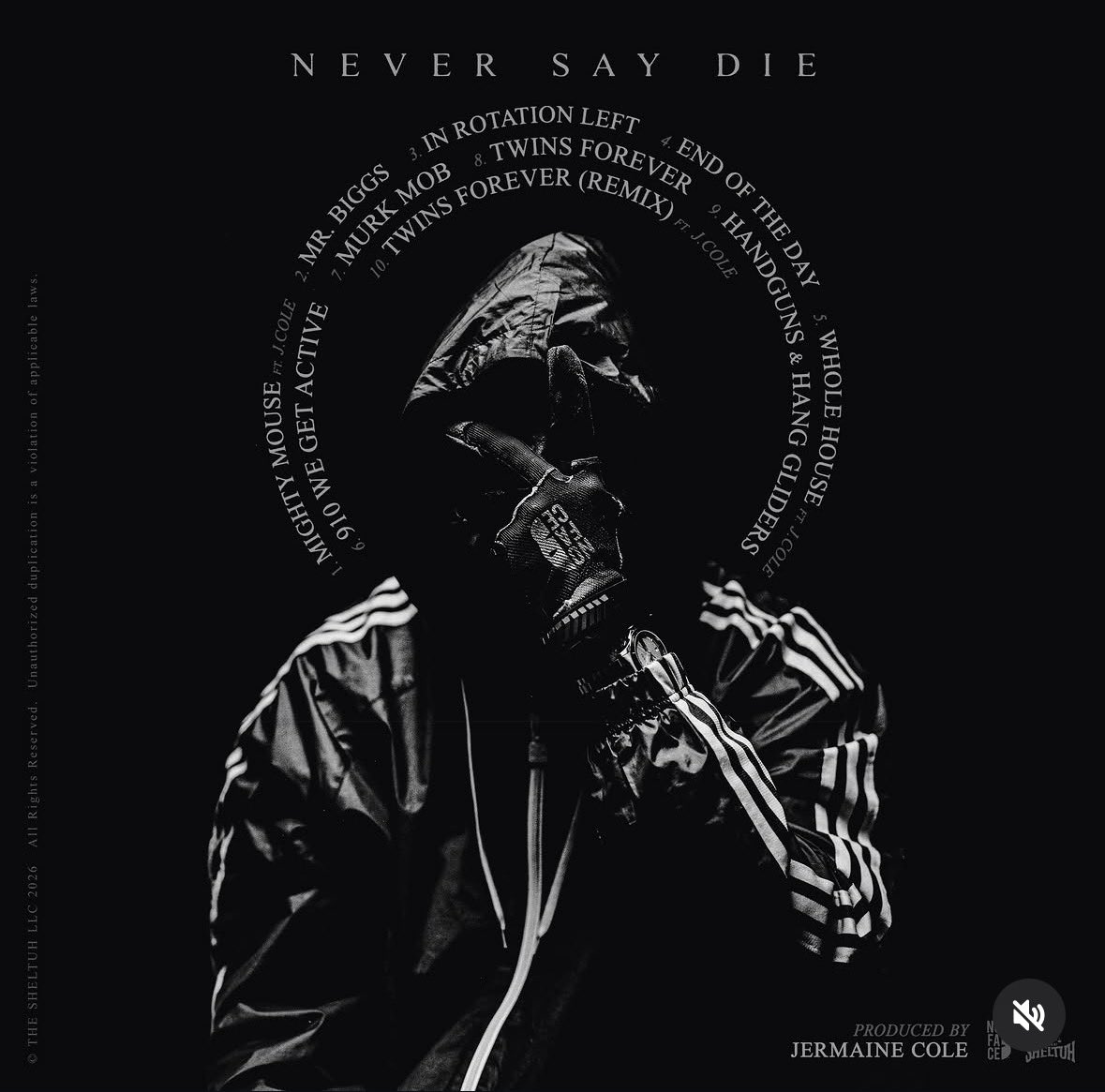 TeamDreamville's tweet photo. NEW ALBUM PRODUCED BY J. COLE

PFG - NEVER SAY DIE

INCLUDED 3 NEW J. COLE FEATURES 

DROPS TONIGHT 🚨 https://t.co/EsG2Ym9Qvh
