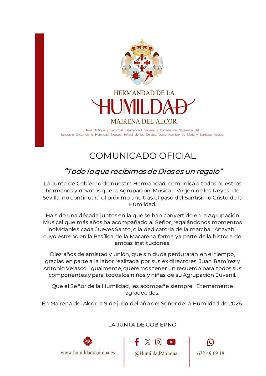 HumildadMairena's tweet photo. COMUNICADO OFICIAL |

https://t.co/IyhUbqWua2

@AgrupacionVR https://t.co/WIVIWzQdWi