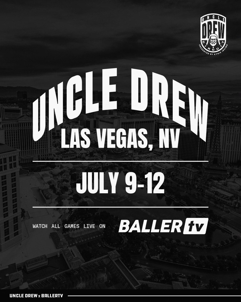BallerTV's tweet photo. The Uncle Drew Circuit hits the Strip. Stop 2, Las Vegas! 🎰🤞

Tune in all weekend on BallerTV.

📍 Las Vegas, NV
📅 July 9–12
📺 Watch live and on replay at https://t.co/Xe88d5TbRc https://t.co/bpmAVUOIFF
