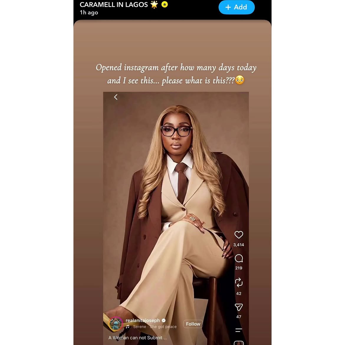 yabaleftonline's tweet photo. Content creator, Caramell Plug, accuses actress Anita Joseph of stealing her photo and editing her head out of it https://t.co/ohrO6vOQ95