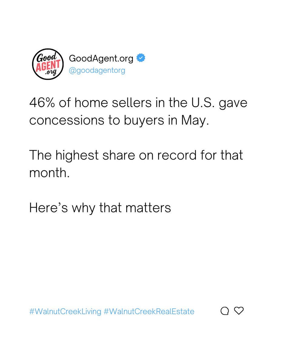 LivingInEastBay's tweet photo. The market has shifted. More sellers are offering concessions and working with buyers to get deals across the finish line. 🏁

Kat Sellis https://t.co/4HHr2RL7vi Brokered by Real DRE#01858561 https://t.co/betEvaBYjU