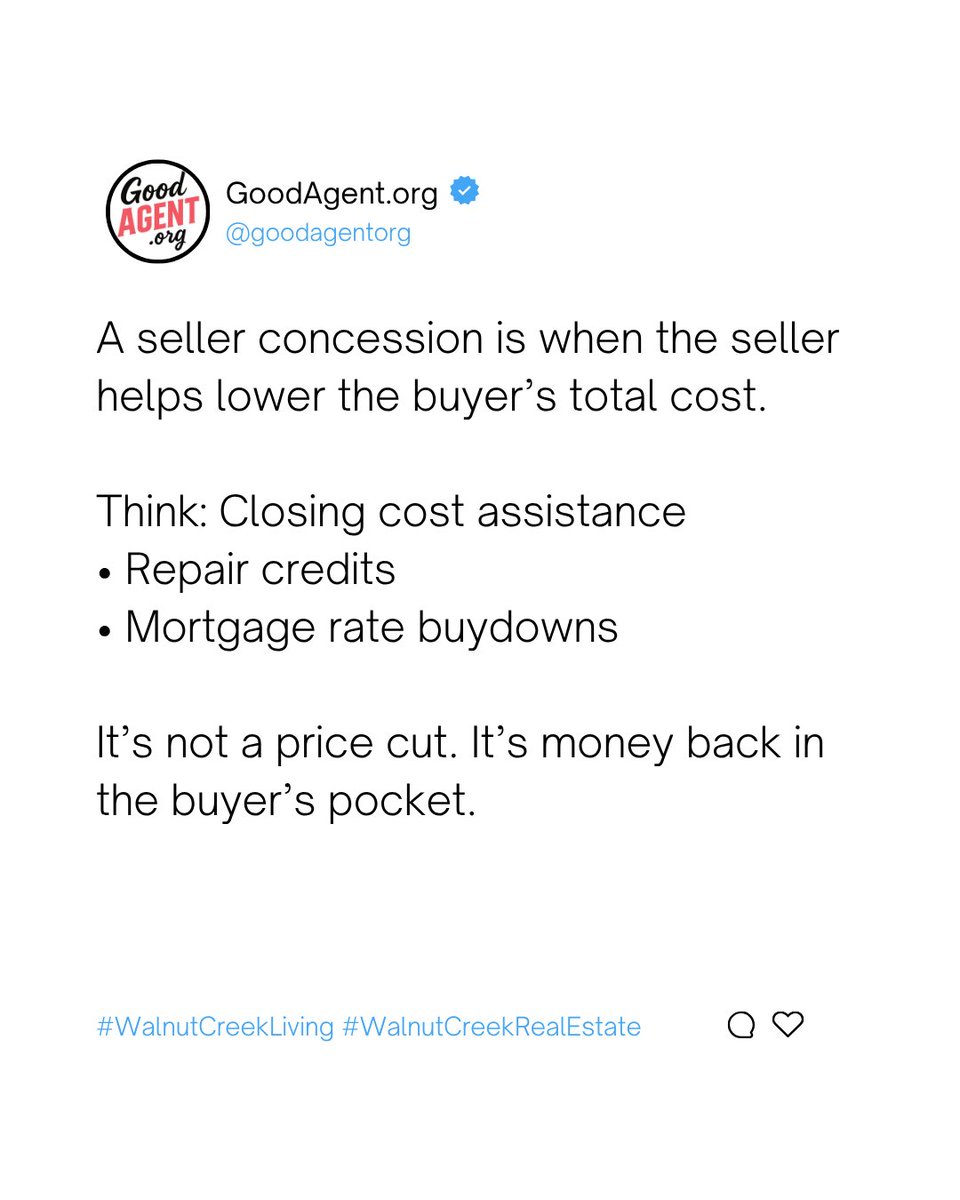 LivingInEastBay's tweet photo. The market has shifted. More sellers are offering concessions and working with buyers to get deals across the finish line. 🏁

Kat Sellis https://t.co/4HHr2RL7vi Brokered by Real DRE#01858561 https://t.co/betEvaBYjU