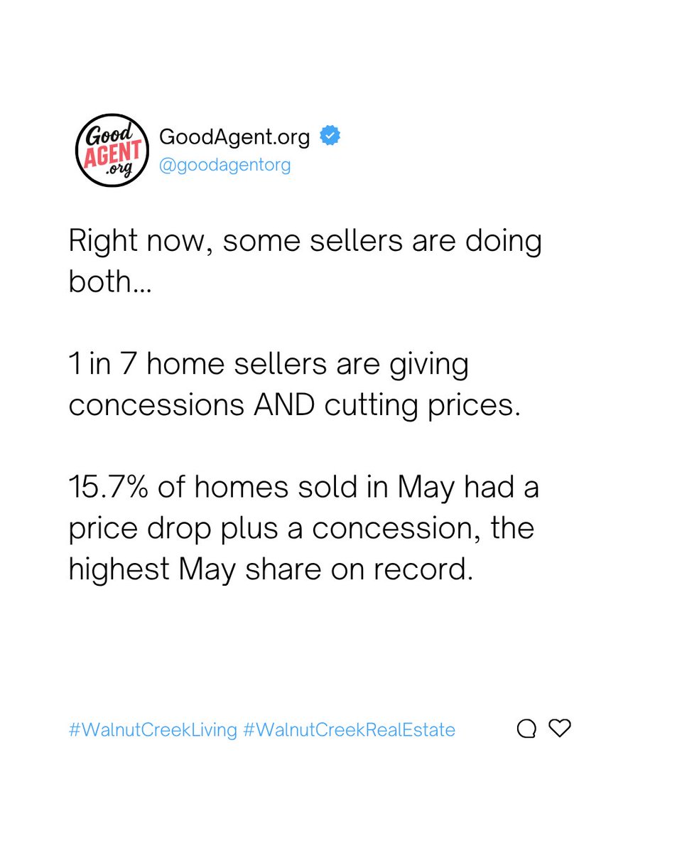 LivingInEastBay's tweet photo. The market has shifted. More sellers are offering concessions and working with buyers to get deals across the finish line. 🏁

Kat Sellis https://t.co/4HHr2RL7vi Brokered by Real DRE#01858561 https://t.co/betEvaBYjU