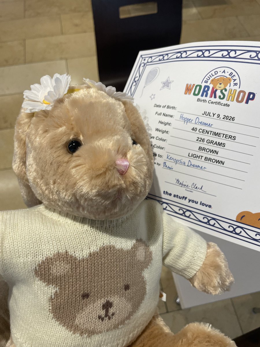 kenopsiadreamer's tweet photo. I revived my childhood build a bear https://t.co/p6C8JVpJS9