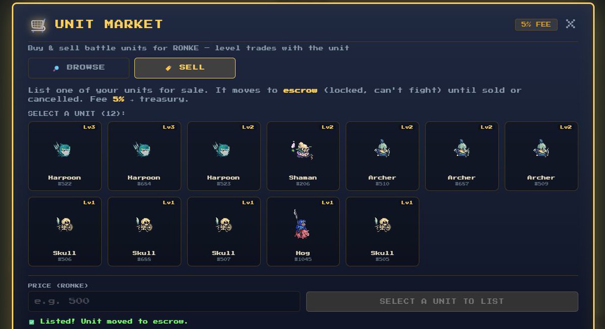 RonkeOnRon's tweet photo. IN DA WORKS! $RONKE NFTS IN GAME MARKETPLACE.

-MULTICHAIN COMPATIBLE
-ADDED $RONKE USE CASE https://t.co/eTDi6Cc8PD