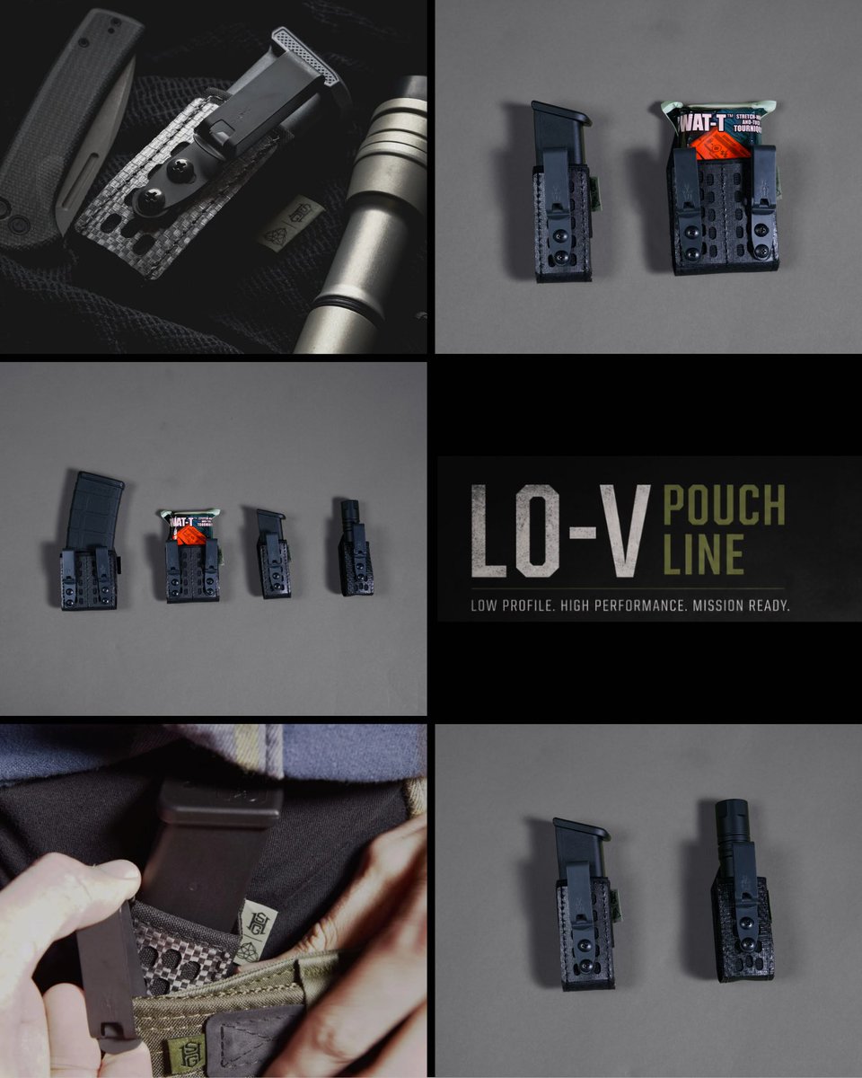 HighSpeedGear's tweet photo. Developed with @David.Acosta.JR of @Allegiance_Defense_Solutions, the Lo-V Series was built around a real-world need - discrete mag carry without sacrificing accessibility.

Made in the USA.
Berry Compliant.

#HighSpeedGear #HSGI https://t.co/BMkeB8GU9Y