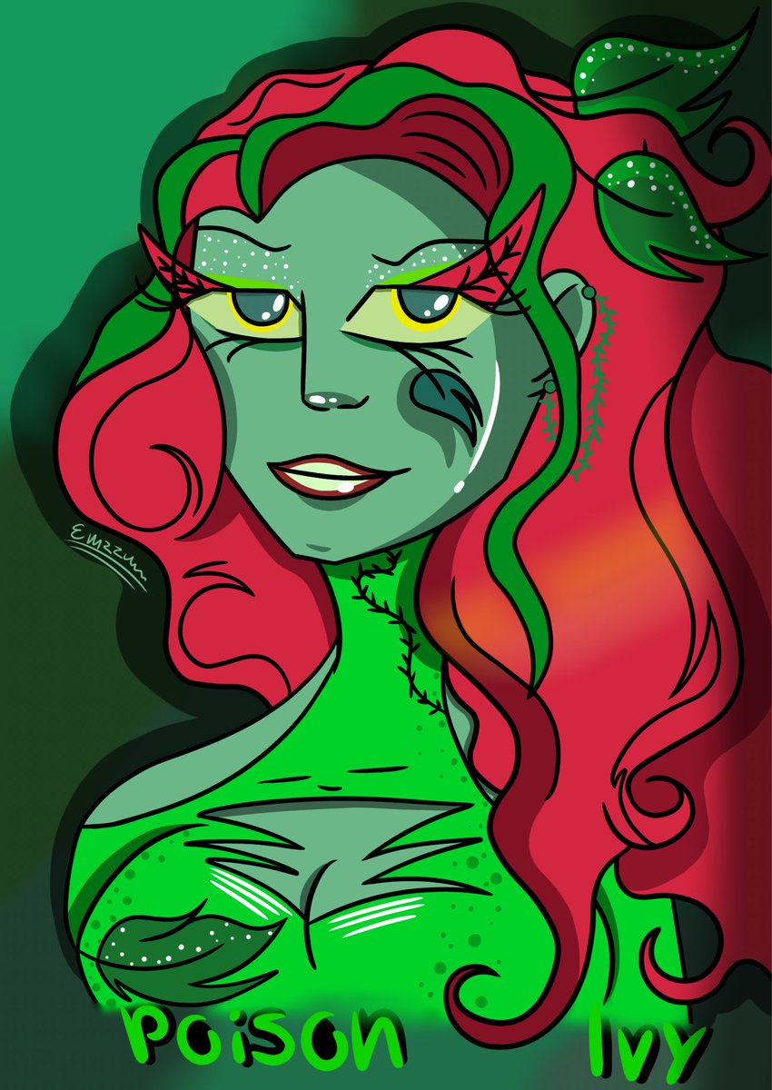 HaunterValleyOG's tweet photo. I really got into watching HBO Max Harley Quinn series recently so I decided to make this digital Ivy drawing 🪴

Clothing inspired by the Detective Comics og designs

#harleyquinnHBO #dc #fanart #ivy #poisonivy https://t.co/epit70g7lm