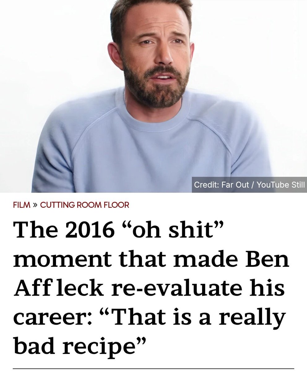UltraBiasedFan's tweet photo. Ah yes Far Out Magazine. Just in time to write a hit piece on Affleck and say no one wants him as Batman https://t.co/HErvhEoazy