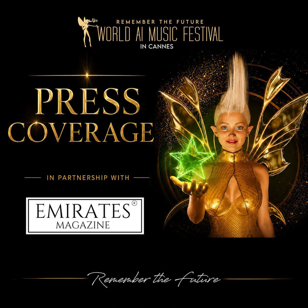 worldaimusic's tweet photo. 🚀 We’re proud to be featured! The launch of World AI Music Festival is highlighted in a new article by our partner Emirates Magazine.

🗞️ Read more:
https://t.co/6yJu24oW4u

Remember the Future. 🚀
#WorldAIMusicFestival #Cannes https://t.co/Ftf5wxeiIC