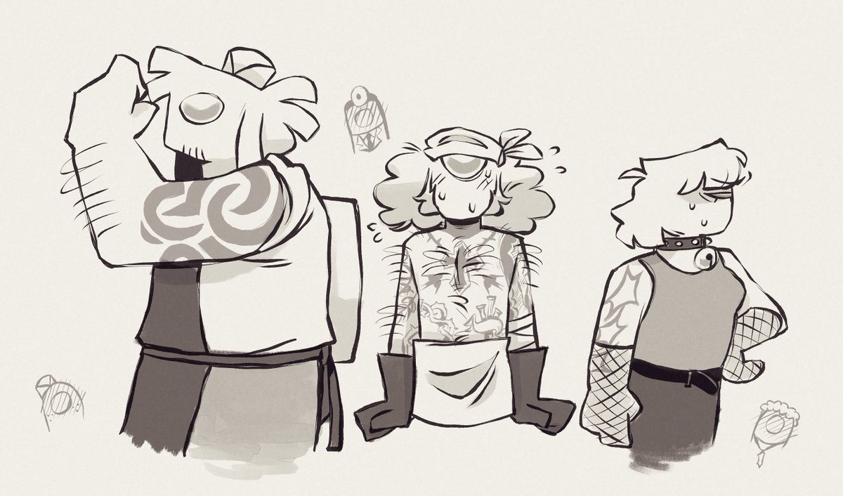 Deeliarts's tweet photo. I like to think that some of the amogus might have tattoos :000 waos
#amongusshow https://t.co/1RRVRVjxnf