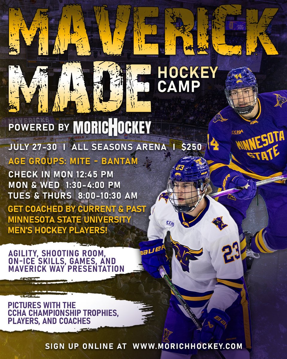 MinnStMHockey's tweet photo. #MavFam you don’t want to miss this! Time is ticking so sign up while you still can! https://t.co/84VLTqjFPn