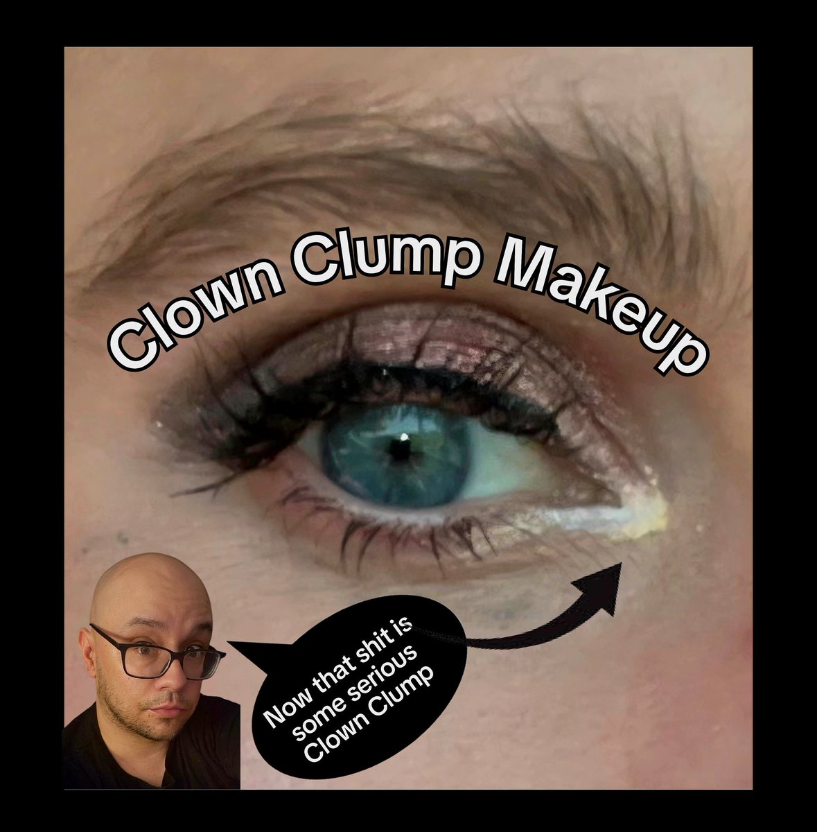 SomeoneRobert's tweet photo. @RocksIsFeral @bleakachv Perhaps 'less-or-none is a better option' where @bleakachv, the famous Clown Clump makeup, Cat Stank lady, is concerned... https://t.co/etpIRRbD4u
