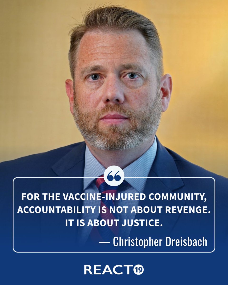 React19org's tweet photo. Five years after the COVID-19 vaccine rollout, many vaccine-injured individuals are still living with life-altering health challenges while waiting for recognition and accountability.

In a new Brownstone Journal article, React19 Legal Affairs Director Christopher Dreisbach reflects on what these five years have meant for the injured and why recent Senate findings are an important step forward.

As Christopher writes, "Facts matter. Investigations matter. But they matter most when they lead to accountability."

Read the full article: https://t.co/PnGCZZC32N