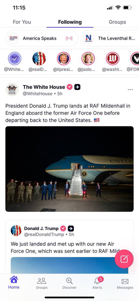 rattletrap1776's tweet photo. PDJT is the ultimate troll. 

He got ALL the Libtards to make all kinds of accusations about the “new” Air Force One which is called a ‘Bridge’…

It is NOT the new Air Force One’s. 

And here he is flying on the outgoing Air Force One. 

🤌🏼🫴🏼🎲

| 45 ——— 47 | 🫡♠️🇺🇸 https://t.co/DNsjuM7WuF