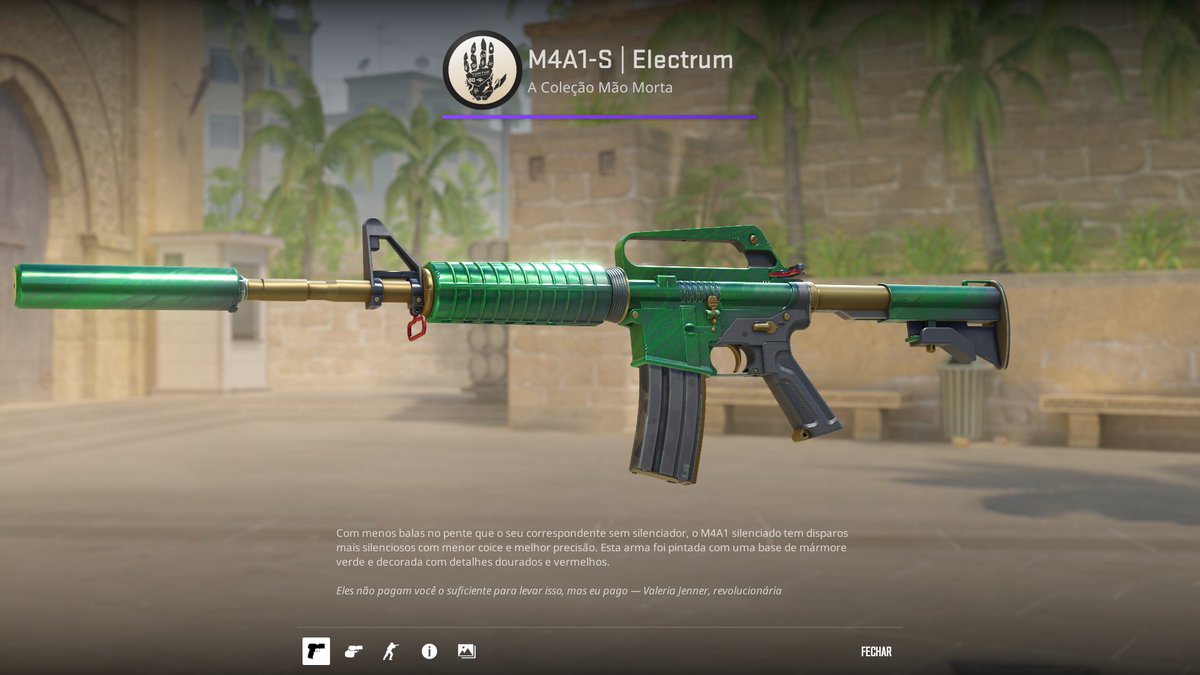 LuginBr's tweet photo. 🎁 SORTEIO Relâmpago: M4A1-S | Electrum (Factory New)  

📌Participe: https://t.co/I9wOLHpu4d https://t.co/7AYFwBtbyx