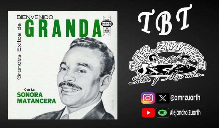 amrzuarth's tweet photo. #SalsayAlgomasTBT 🎶43 AÑOS SIN, BIENVENIDO GRANDA &amp; LA SONORA MATANCERA - EN LA ORILLA DEL MAR

⚡️ESCUCHALA AQUÍ 🔗https://t.co/zNzrKbWd8N…

⚡️⚡️PONLE UN ❤️➕🔄Y💬TU TEMA FAVORITO DE "EL BIGOTE QUE CANTA"
.
.
.
#Salsayalgomas #SalsaParaTodos #LeyendaDeLaSalsa #ElQueSabeSabe https://t.co/79YvT039Gz