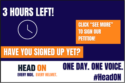 headon2026's tweet photo. 3 HOURS LEFT! This is the final push, and we challenge you to send the petition to THREE MORE FRIENDS! #OneDayOneVoice #HeadON 

https://t.co/BxtLPigxbV https://t.co/5MuNkfCe5N