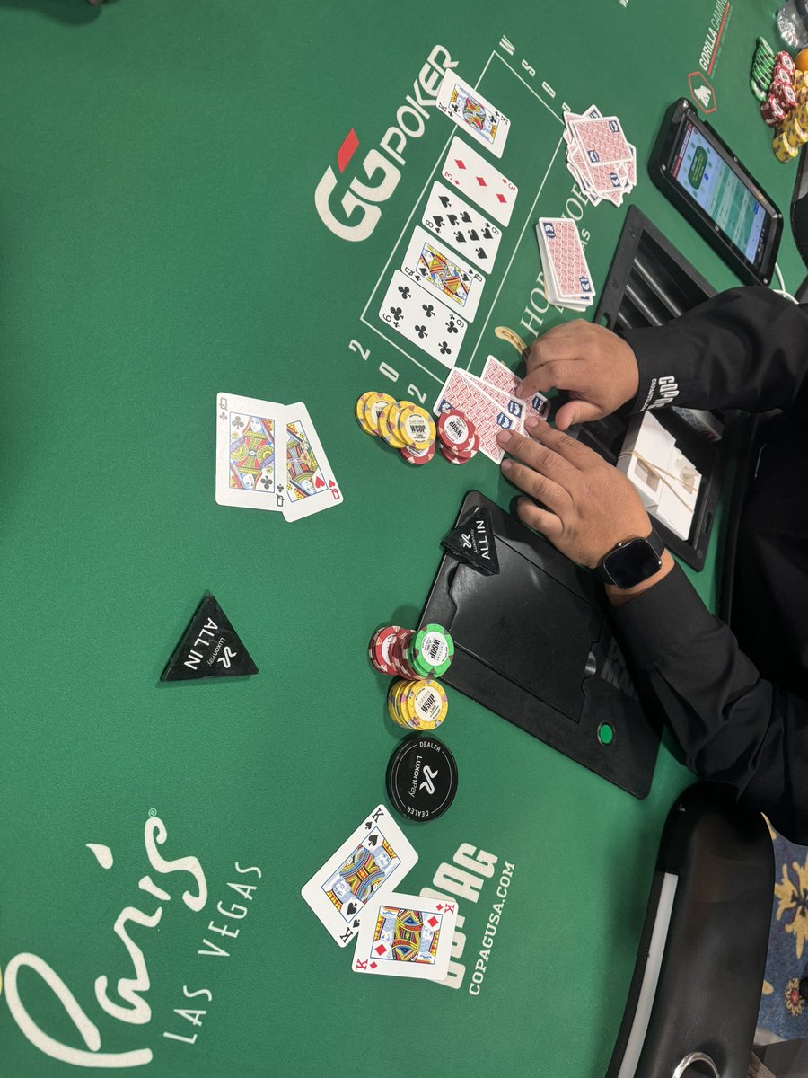 Wasshi888's tweet photo. #82: $10,000 WSOP Main Event NLH World Championship - Day4

飛びました...
とりあえずインマネできてよかった...

応援してくれた方々ありがとうございました。
メッセージや連絡が励みになりました！
来週までラスベガス残りますが、胸張って新潟に帰ろうと思います！！ https://t.co/pPJS11cTCf