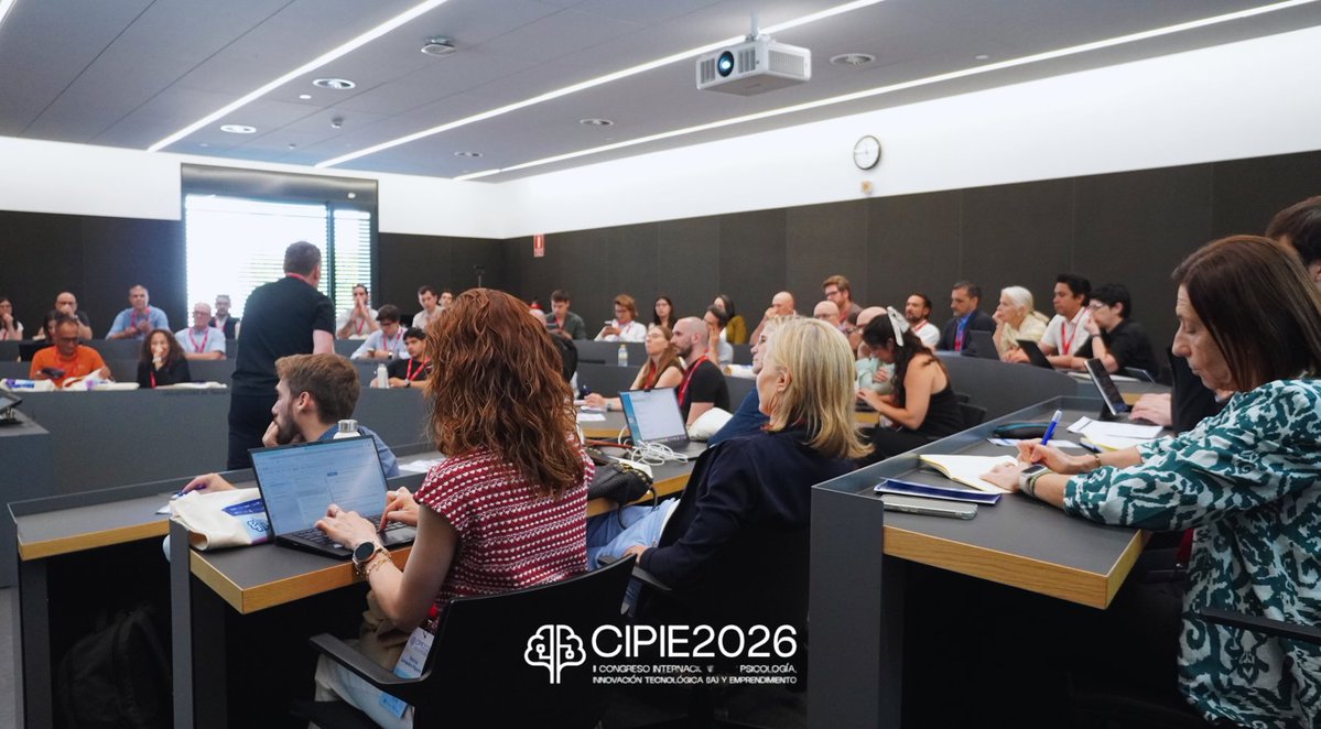 CIPIE2026's tweet photo. #CIPIE2026 reúne a investigación y empresa para explorar cómo la IA y la innovación están transformando la Psicología

🧠Primera jornada centrada en el uso responsable de la tecnología: salud mental, realidad virtual, agentes conversacionales y nuevos modelos de intervención https://t.co/RQVTGF9w2o