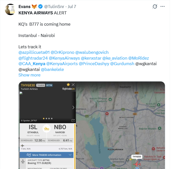 BoardLotSultan's tweet photo. Whoever is curating this KQ recovery journey, is doing a fine job https://t.co/8I38IW2czD