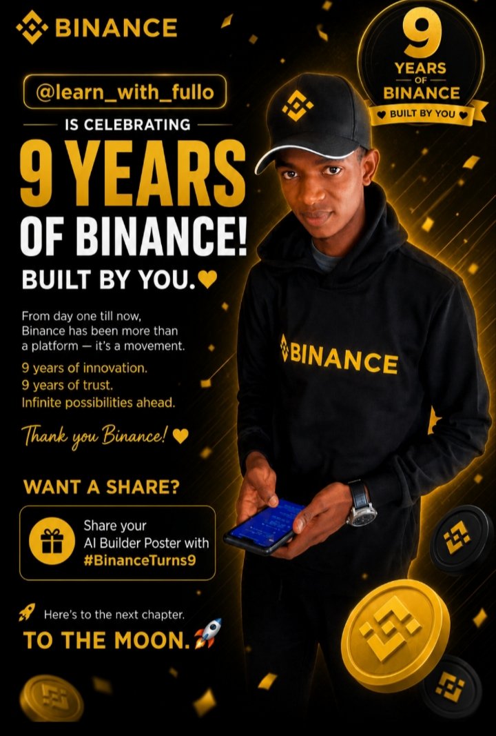 FulloWalida's tweet photo. @binance #BinanceTurns9 https://t.co/wtJ5dkI8VA