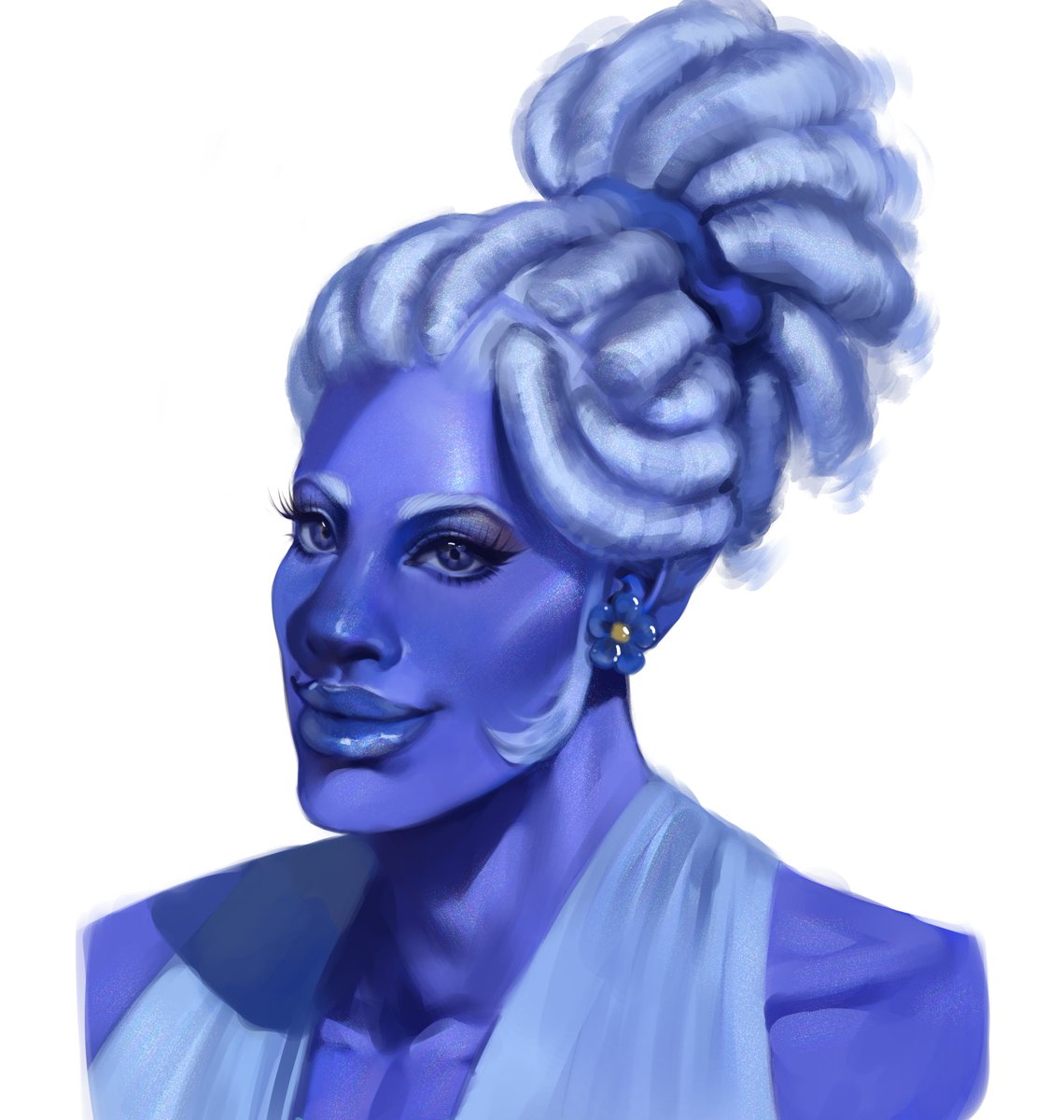 Venusian_Kiss's tweet photo. the locs were insanely therapeutic to render omg https://t.co/EM4QSoZTch