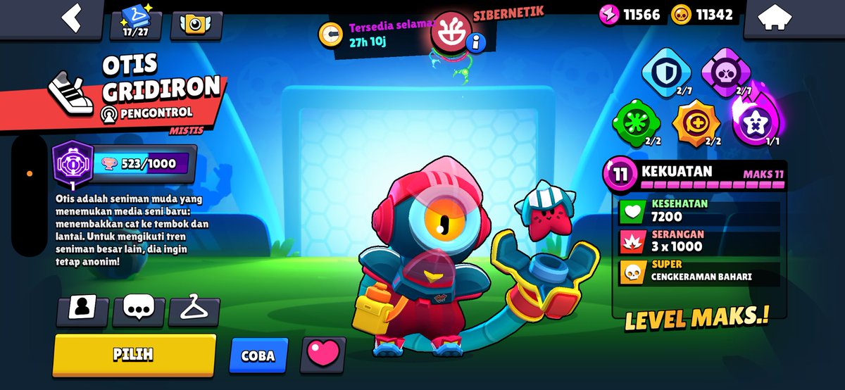 DeDanan3's tweet photo. @BrawlNetworkX @FFlevi_ Otis is my favorite brawler https://t.co/O9zmGjgku5