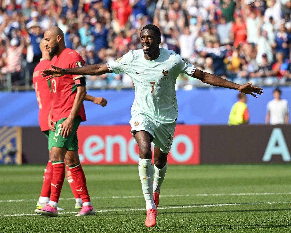 GoalJP_Official's tweet photo. 🇫🇷 フランス代表が3大会連続のベスト4入り！🇲🇦

モロッコ代表との前回大会 準決勝の再戦を制す！

GK ボノの好セーブに阻まれスコアレスで試合を折り返すも、60分にエンバペのゴールで先制すると、66分にはデンベレが追加点！

準決勝ではスペイン×ベルギーの勝者と対戦！

フランス 2-0 モロッコ https://t.co/Wzjj1pHVi9