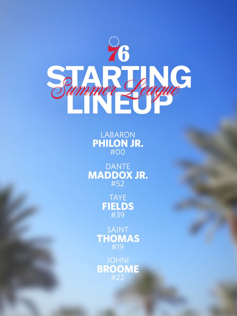 sixers's tweet photo. tonight’s starting 5️⃣ https://t.co/A4dTiE4QP7