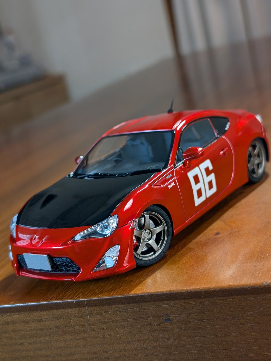 ますさん専用 青島ZN6トヨタ86 ザ・ペニンシュラ真鶴仕様 完成！ 初めてのカーモデル