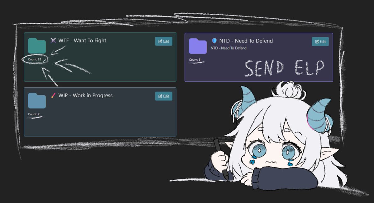 FunkenMizu's tweet photo. Wie ist das bitte so schnell eskaliert? (´･ω･`)?
(…und ich hab noch einen unsortiertn Ordner mit 35 weiteren Chars)

Außerdem hab ich heute herausgefunden, wie Color Fill in Procreate funktioniert. Musste ich natürlich direkt testen - daher die kleine Funken https://t.co/ZD3Wbc2kYo