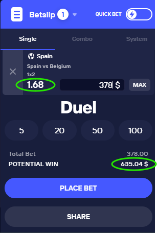 VISHESHMY1's tweet photo. @izthisJudah dude exact same spain 1x2 hits 635$ on duel https://t.co/xHfwGeaGGu