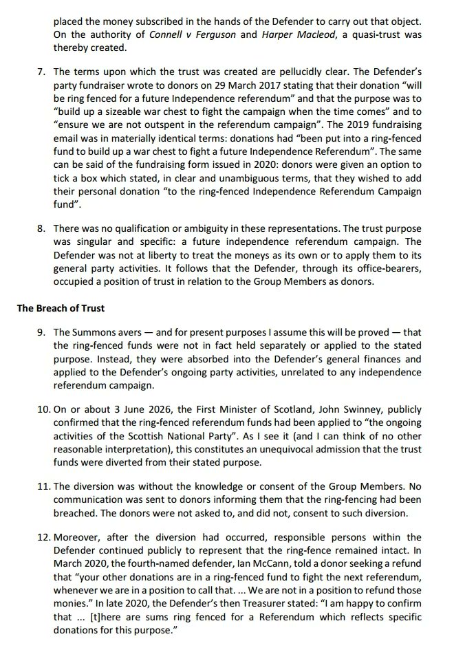 mik61scot's tweet photo. @joannaccherry 8 page Dean of Faculty of Advocates Opinion on missing donations money under SNP regime
1/2 https://t.co/LeKu8mGOdV