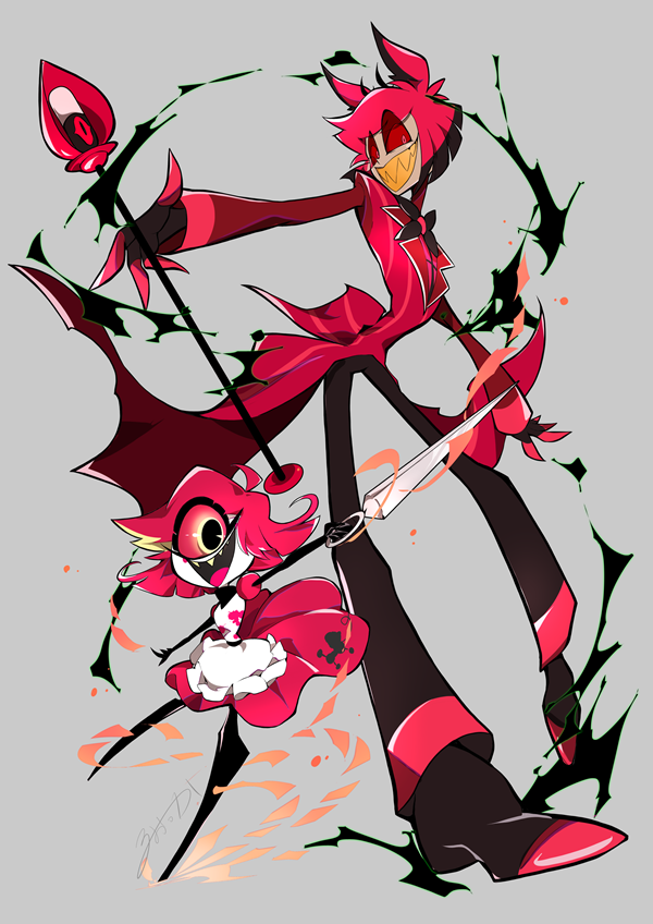 ruokka034's tweet photo. この二人の契約の経緯をいつか知れたらいいなぁ。

#HazbinHotelFanart
#ハズビンホテル https://t.co/8VFM3vlWUS