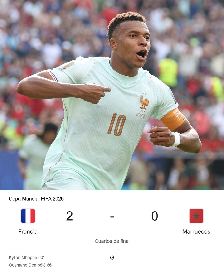 porquetendencia's tweet photo. "Francia":
Porque eliminó a Marruecos y avanzó a semifinales de la #CopaMundialFIFA https://t.co/QpRoPi938a